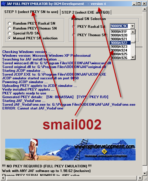 ..:: OGM JAF FULL PKEY Emulator v4 - NO PKEY NEEDED - JAF Vodafone added ::..