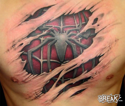 TATTOO 3D 3D Scorpion tatto 3D Spider man tatto 3D art tatto