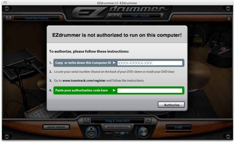 ezdrummer authorization code keygen