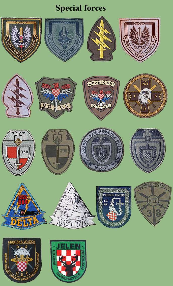 Croatian armed forces insignias