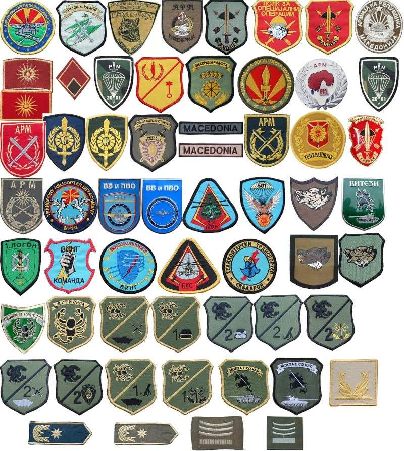 Macedonian Army patches