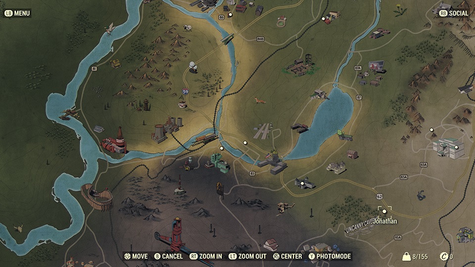 Fallout 76 Mappa